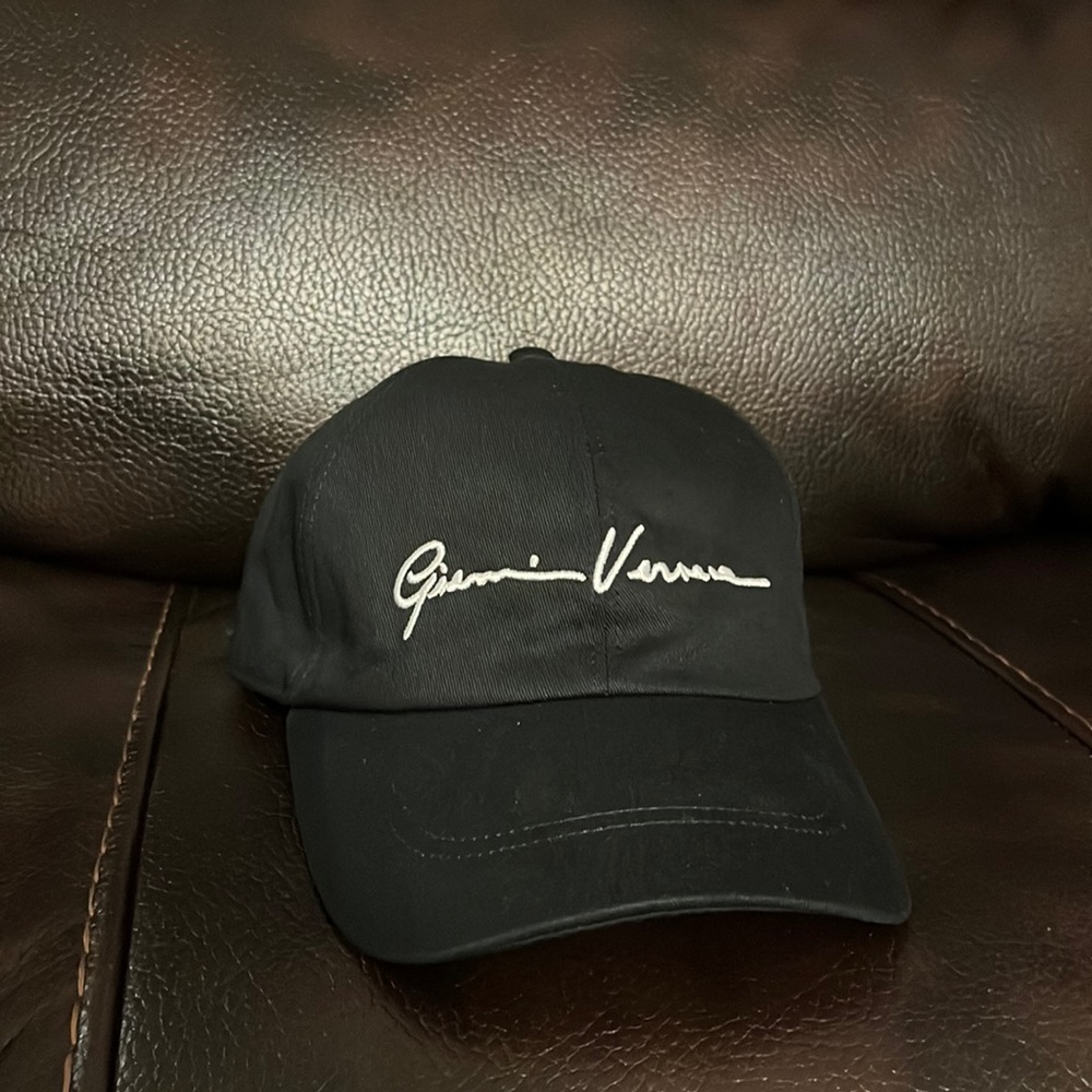 Versace unisex “Gianni  Versace” embroidered taped logo baseball cap hat NEW